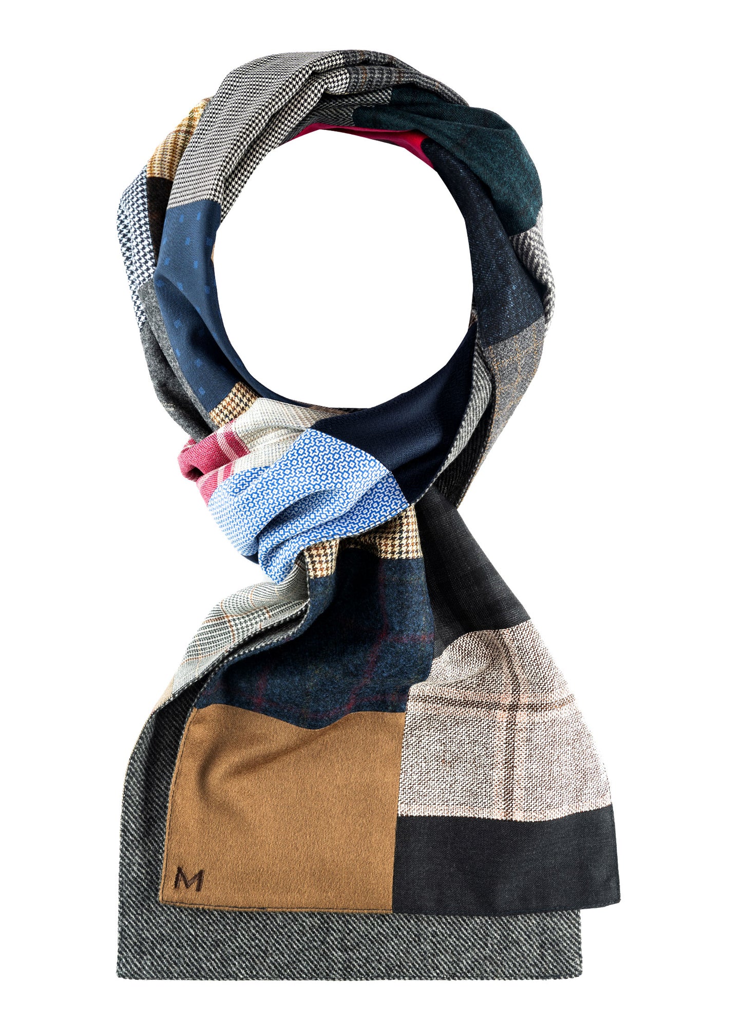 Armand - One of a Kind - Margo Petitti Patchwork,Scarves - scarf