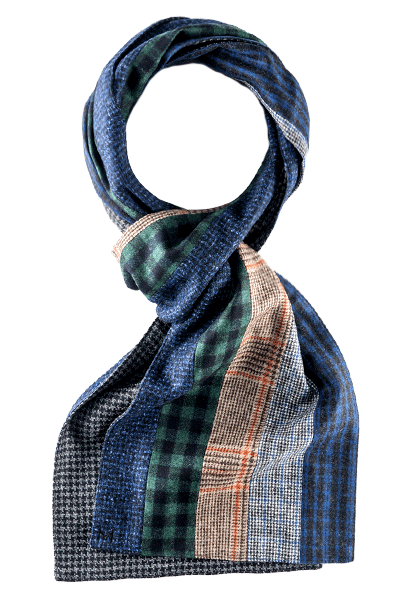 Nolan - Margo Petitti Stripe,Scarves,patchwork - scarf 