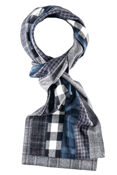 Toby - Margo Petitti Stripe,Scarves,patchwork - scarf 